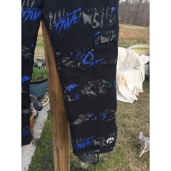Ride snowboards kids snowboarding pants XL 14 16 snow board skiing black blue - Picture 4 of 12